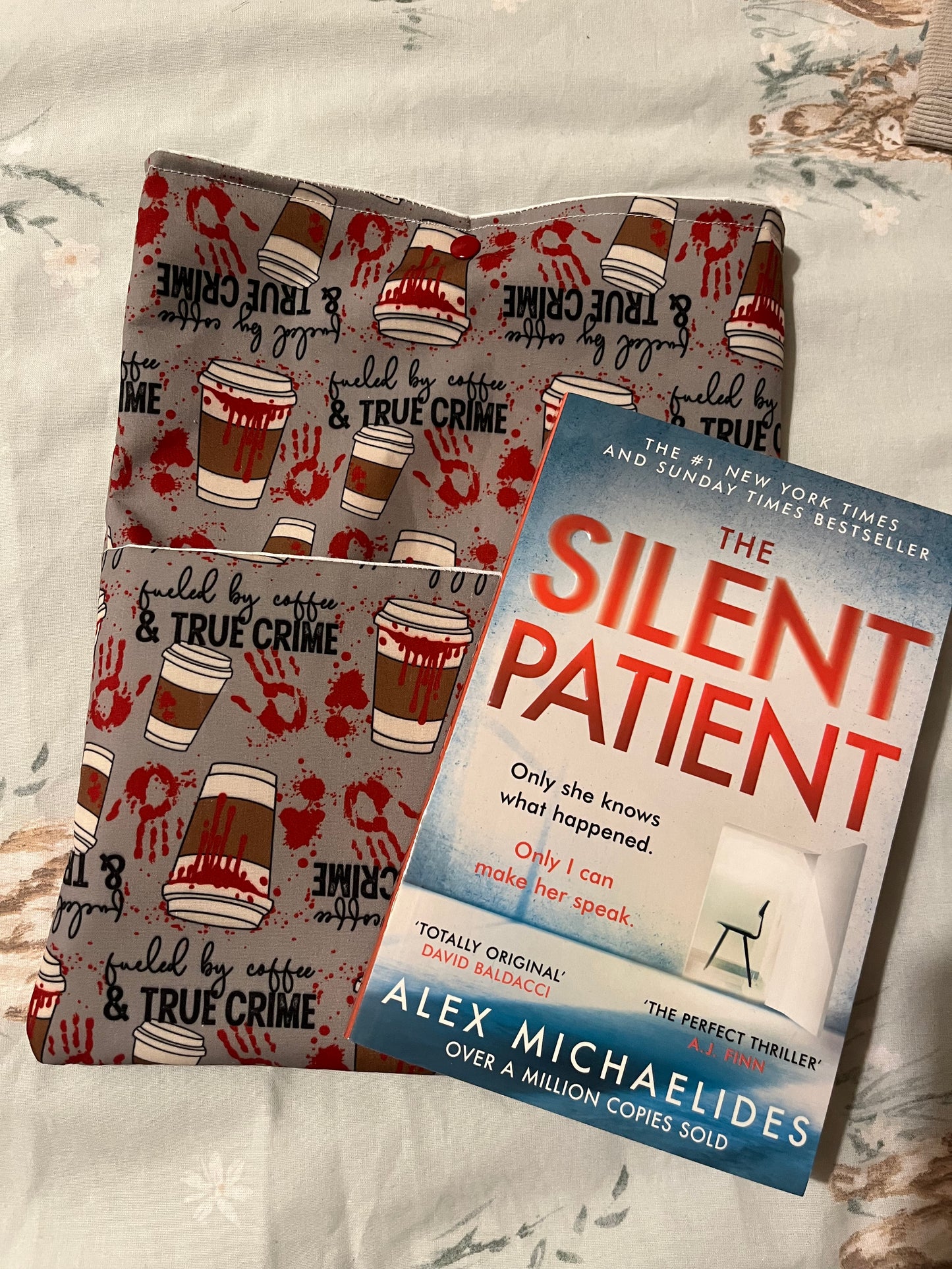 True crime & coffee book sleeve