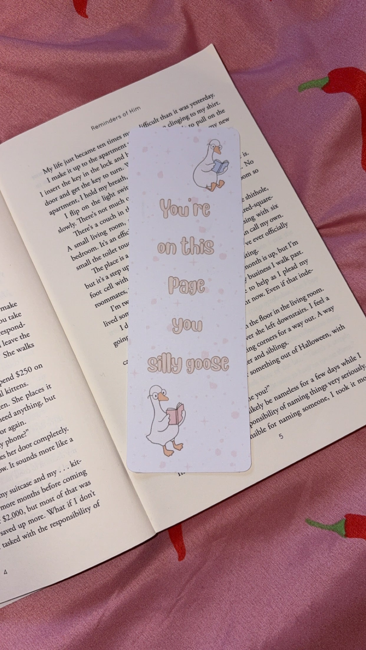 Silly goose bookmark