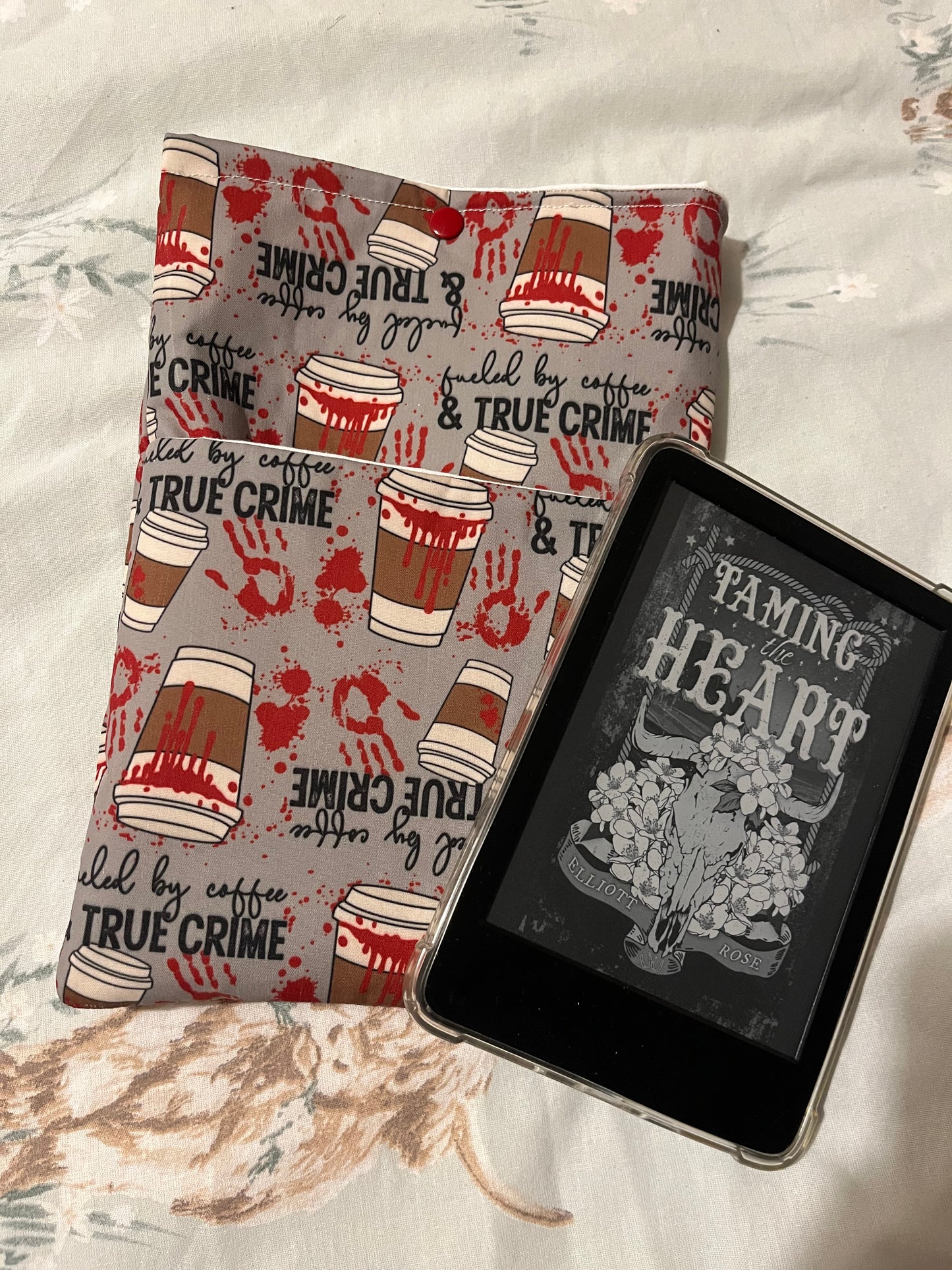 True crime & coffee kindle sleeve