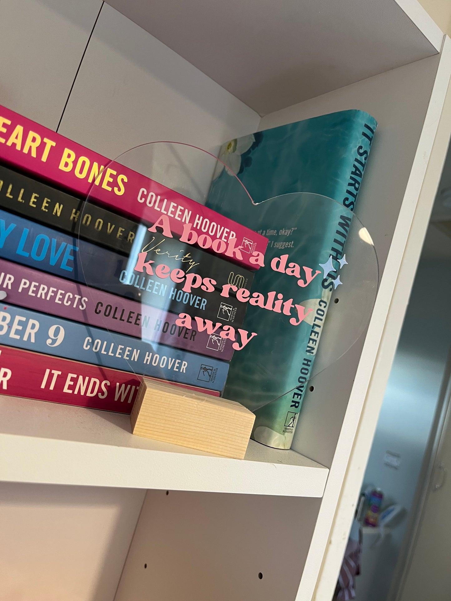 A Book A Day Bookshelf Sign