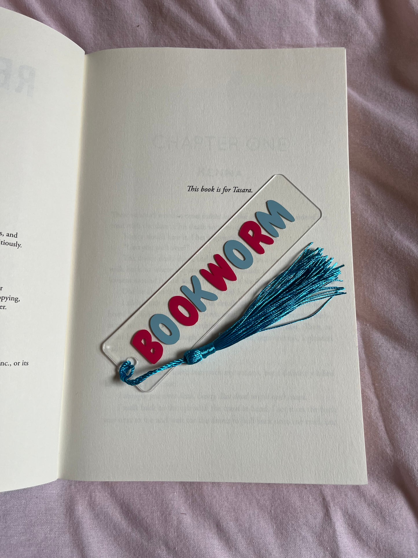 Bookworm Acrylic Bookmark