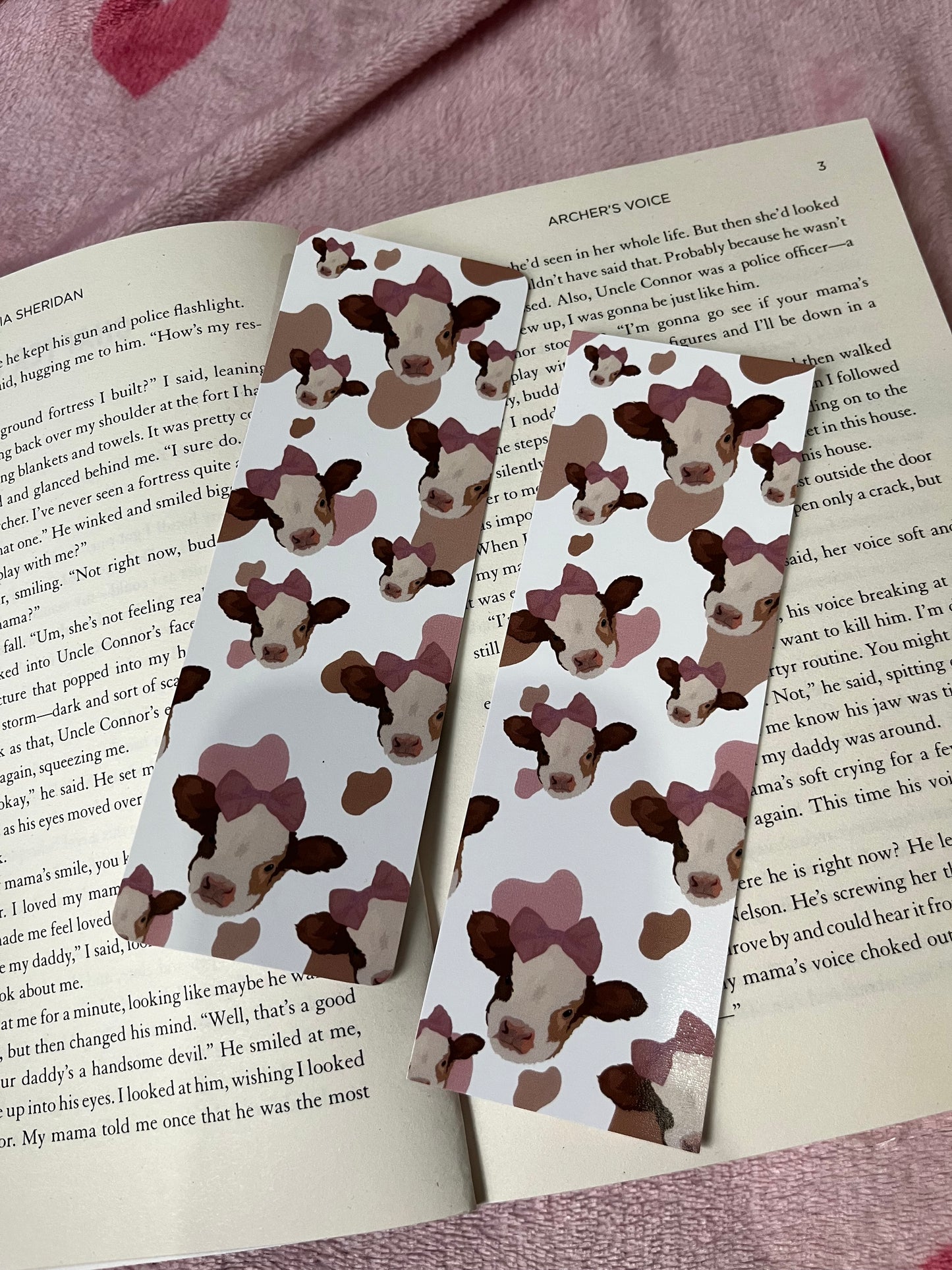 Pretty cows bookmark