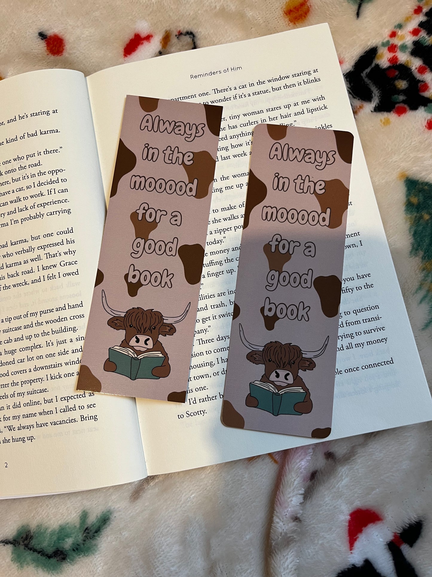 Moood for a good book bookmark