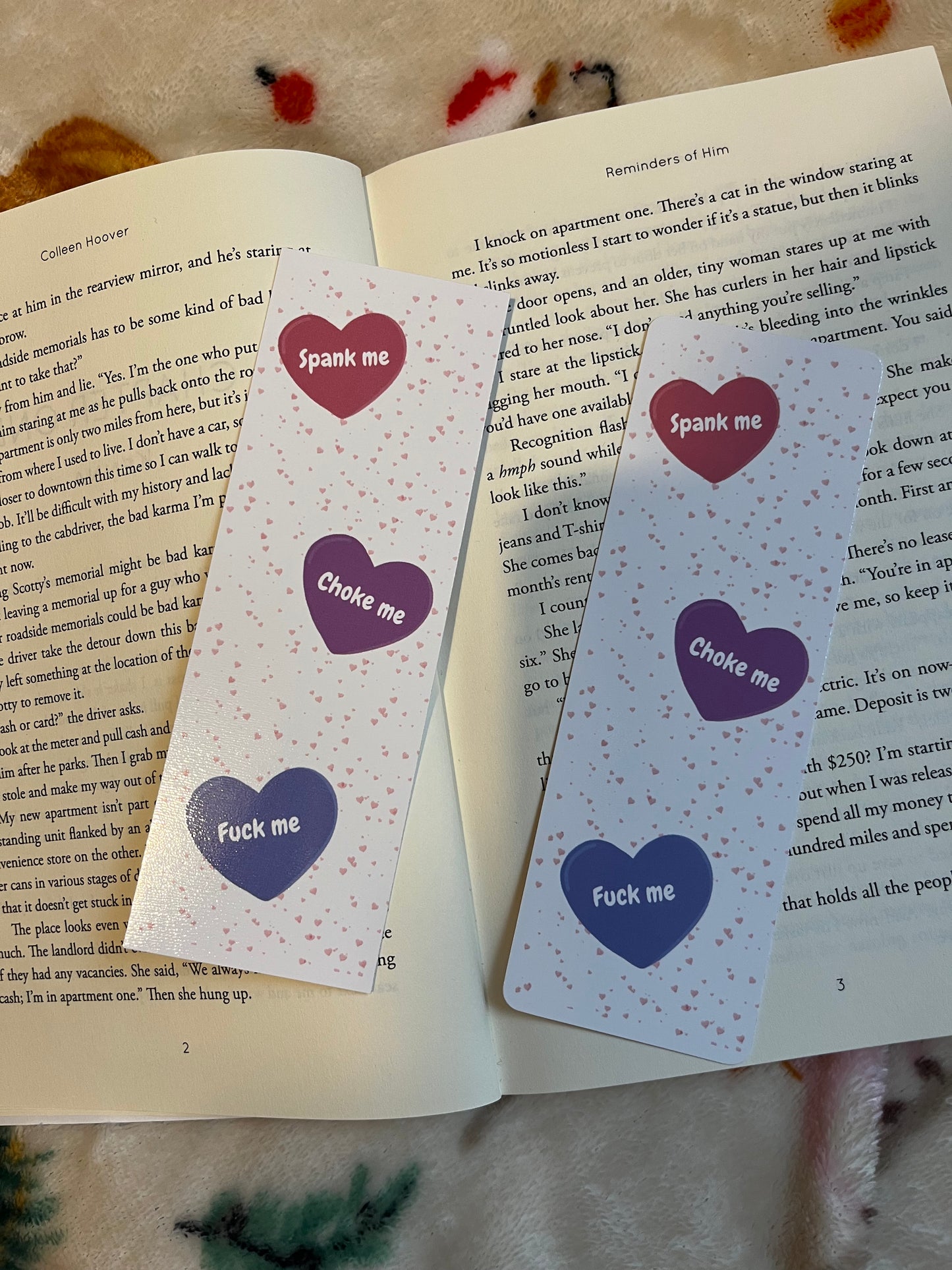 Smut hearts bookmark