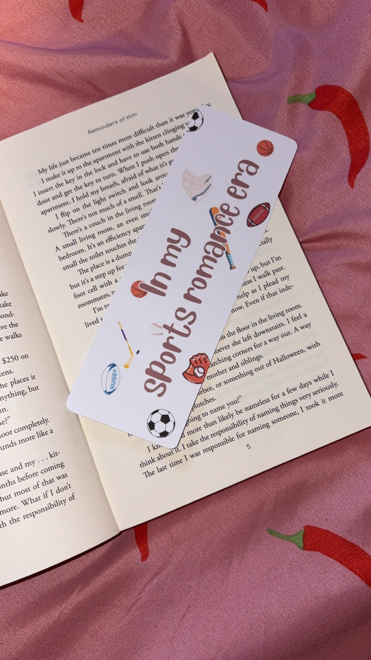 In my sports romance era bookmark