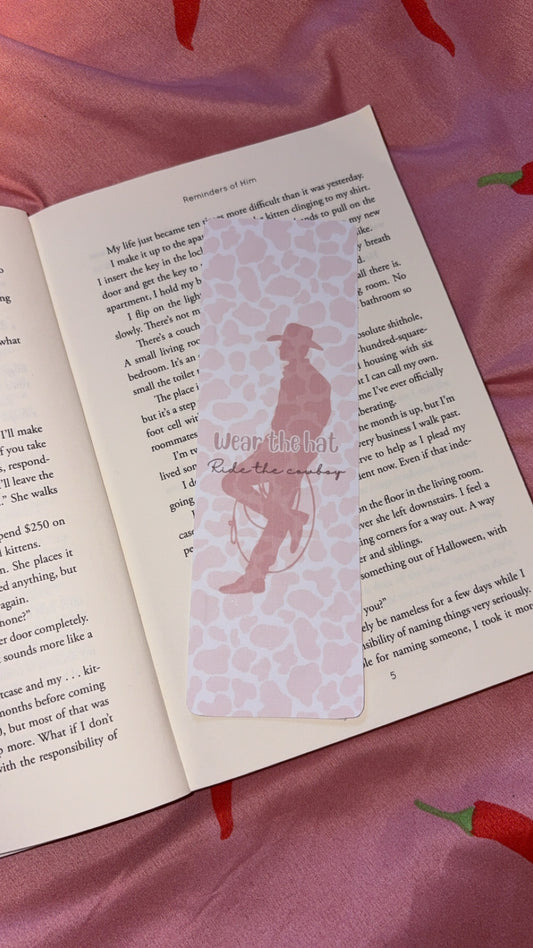 Wear the hat cowboy bookmark