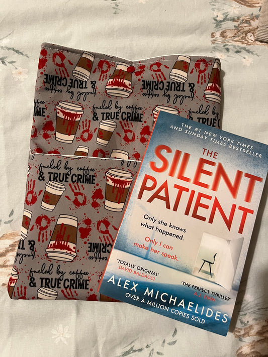 True crime & coffee book sleeve
