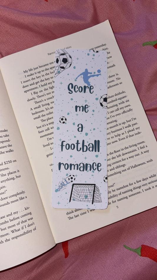 Football romance bookmark
