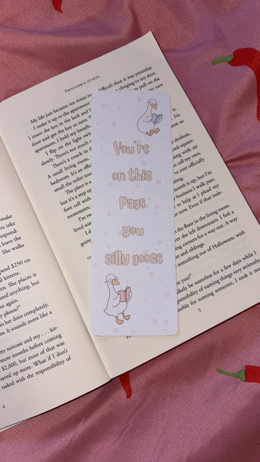 Silly goose bookmark