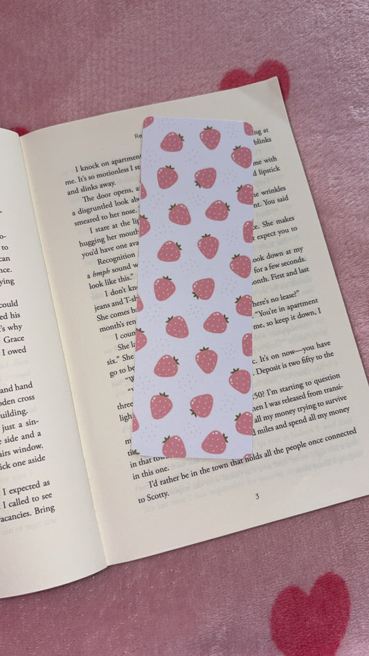 Strawberry bookmark