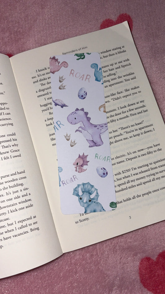 Dinosaur cute bookmark