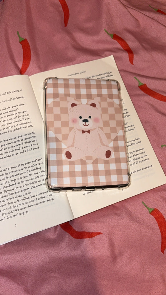 Bear gingham kindle insert