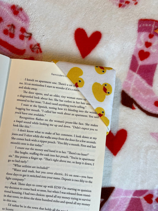 Duck corner bookmark