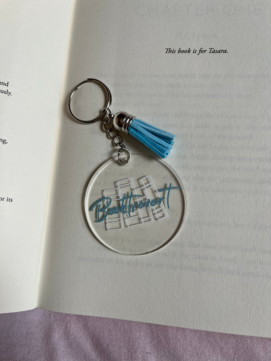Booktrovert Acrylic Keyring