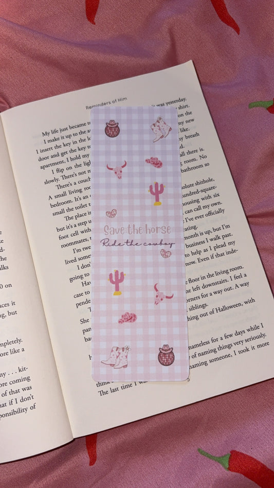 Ride a cowboy bookmark