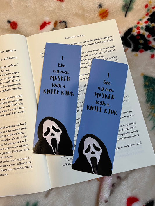 Masked men bookmark