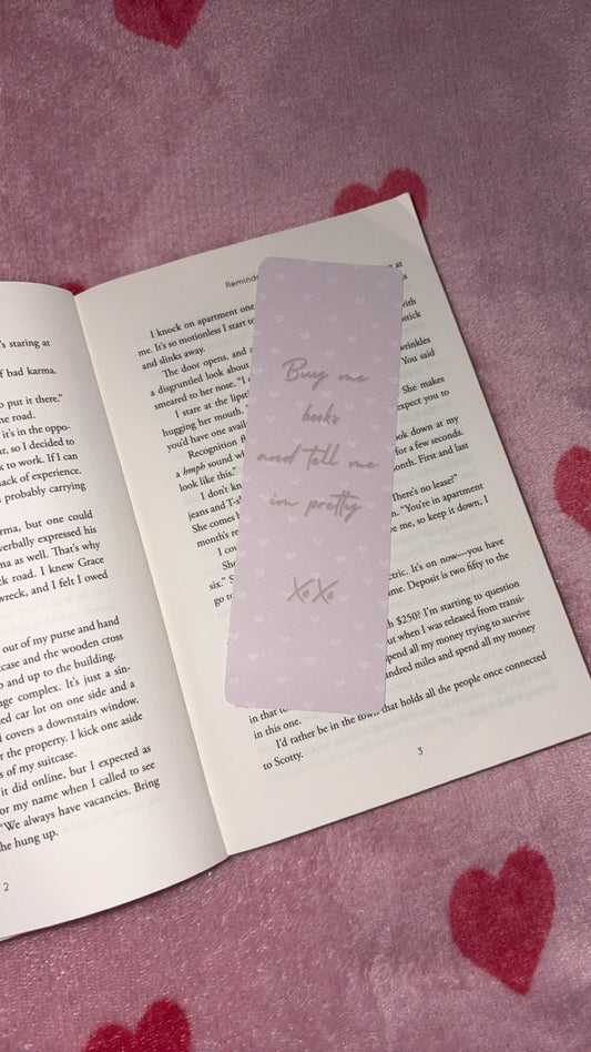 Buy me books xoxo bookmark