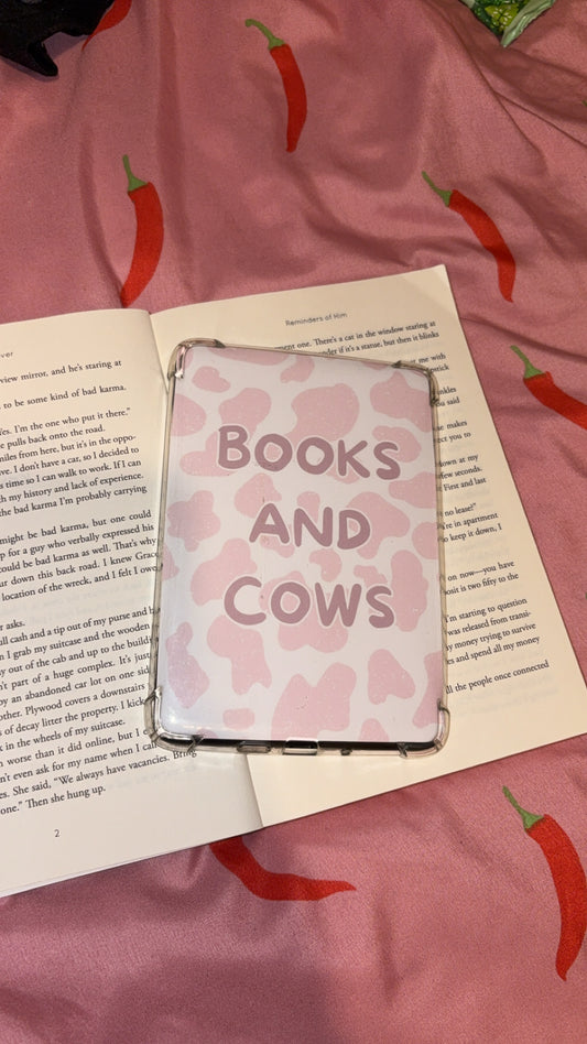 Books and cows kindle insert