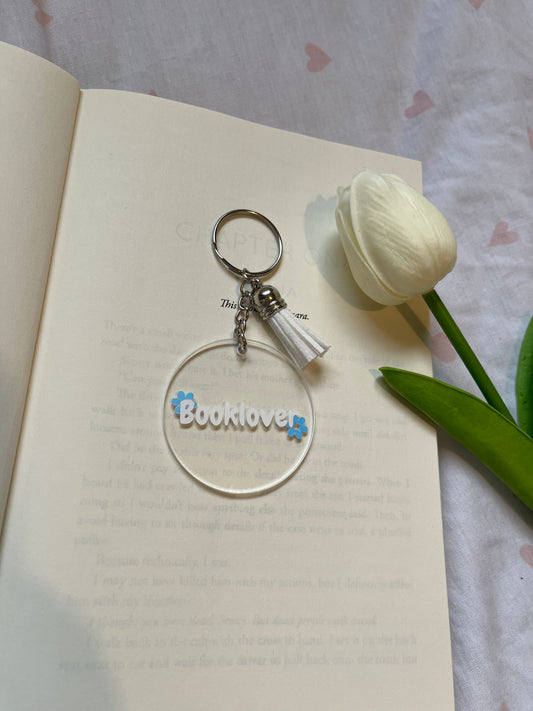 Booklover Acrylic Keyring