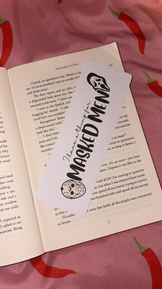 Thing for masked men bookmark