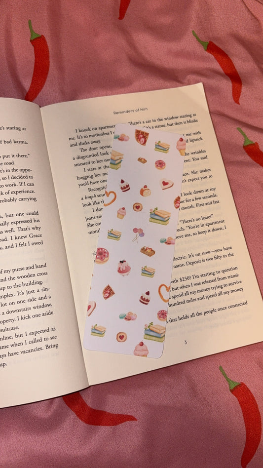 Sweet treats & books bookmark